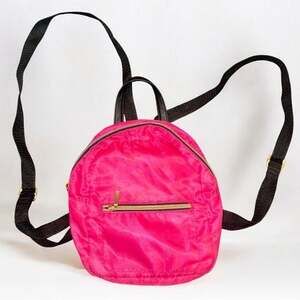 SHEIN Vibrant Pink Backpack with Black Straps
